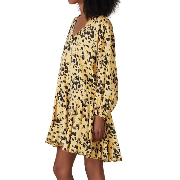 ANINE BING Painterly Leopard Peyton Dress Size XS - Picture 3 of 8